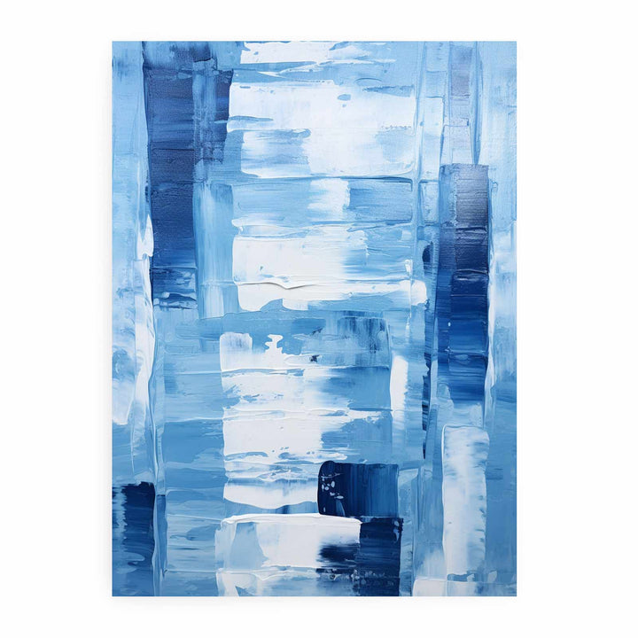 Knife Blue  Abstract Art Painting