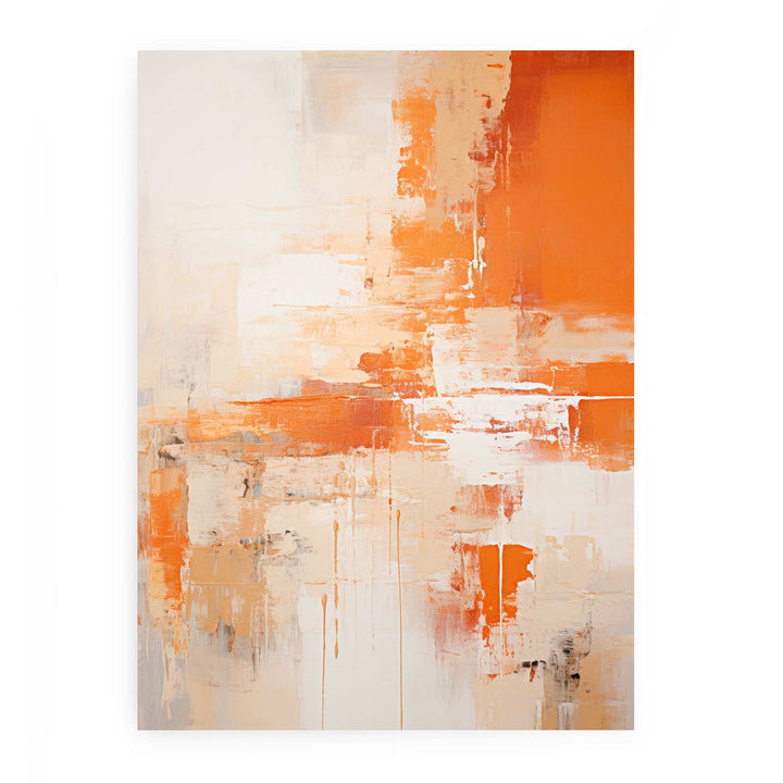 Abstract Orange Painting