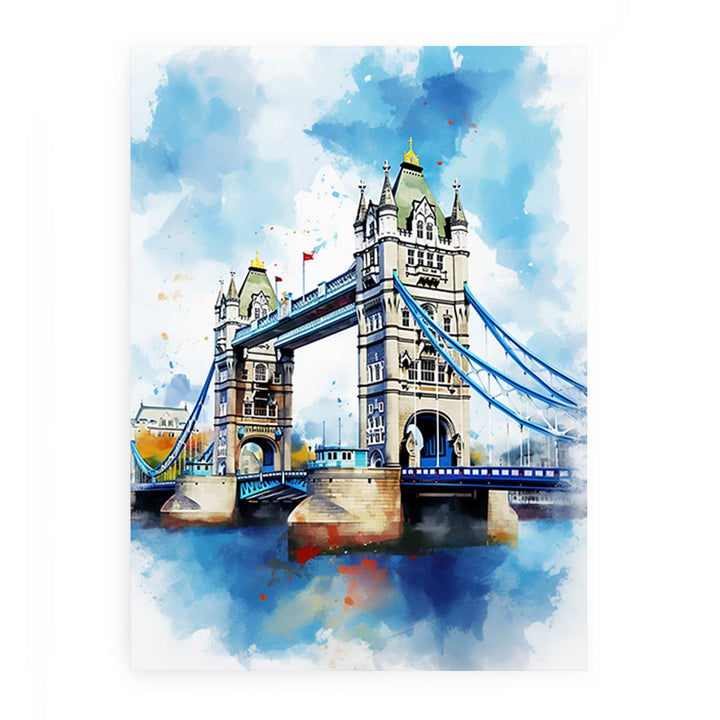 Bridge Tower Modern Art  Painting 