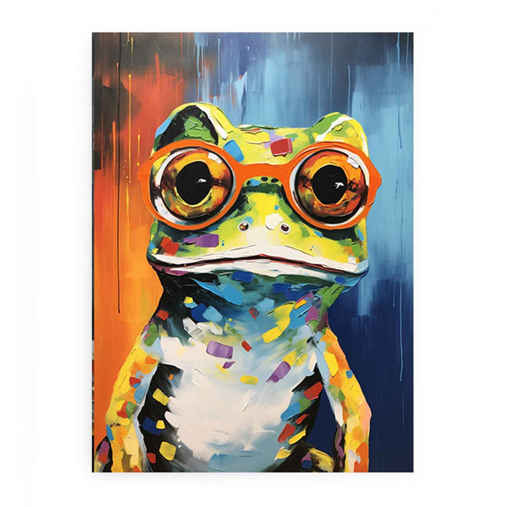 Modern Art  Frog Glasses Painting 