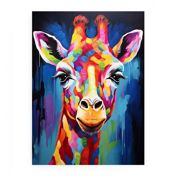 Modern Giraffe Art Painting