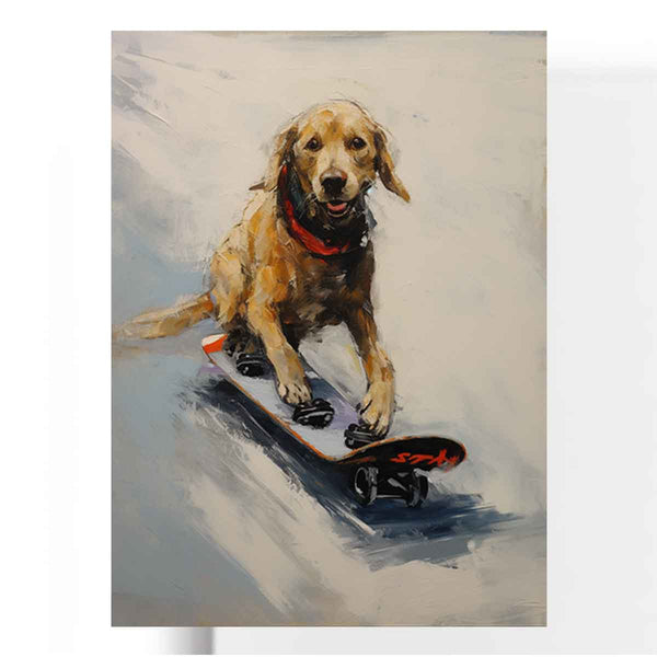 Modern Dog Skates Art Painting