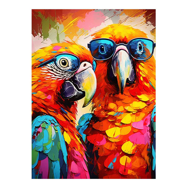 Modern Parrot Art Painting