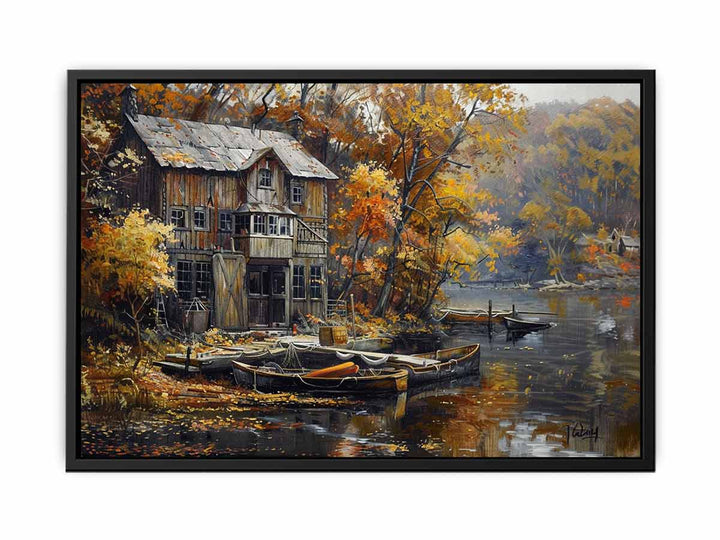 House in Kashmir  Painting