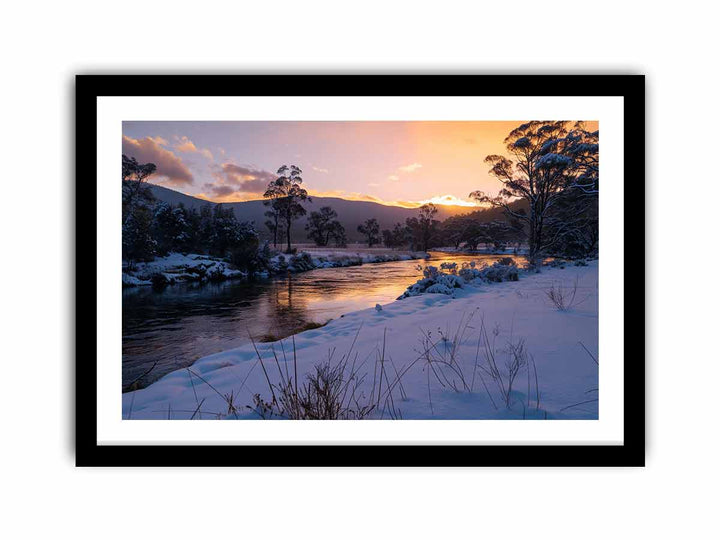 River Sundown  Art Print