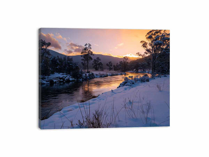 River Sundown Canvas Print