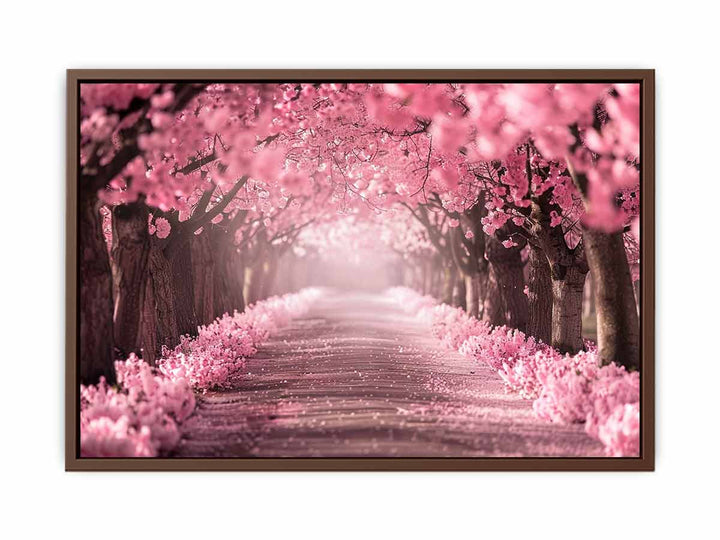 Cherry Blossom Path  Poster