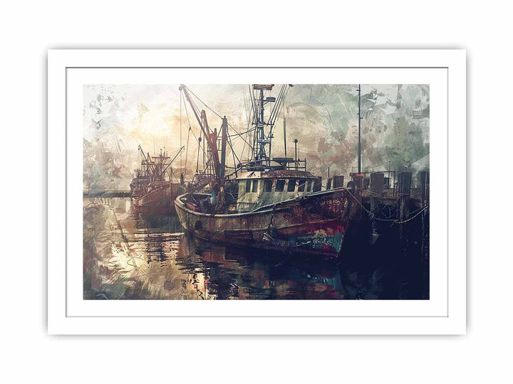 Fishing Boat Streched canvas
