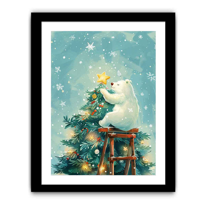 Christmas Bear  Art Print