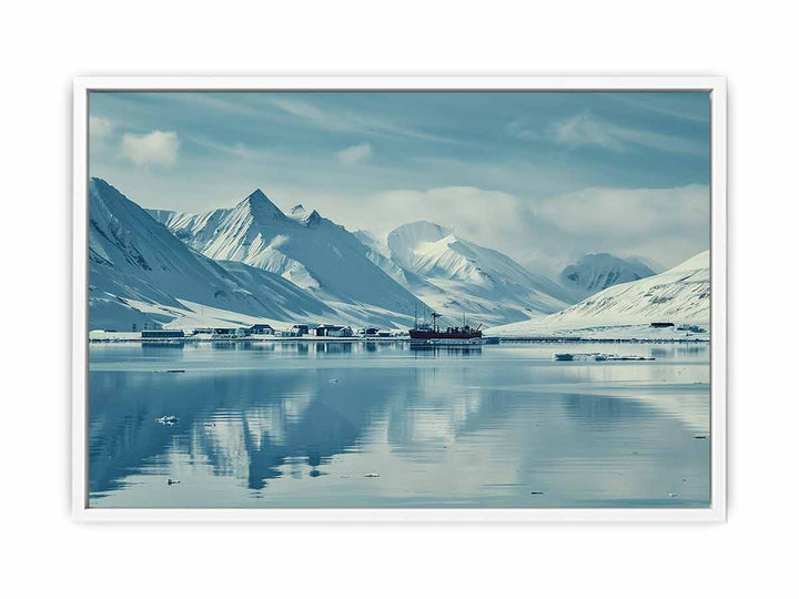 Svalbard Mountain Framed Print