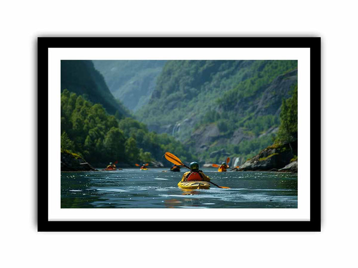 Kayaking  Art Print