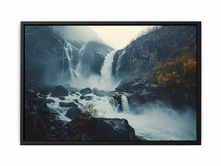 Langfoss Waterfall  Painting