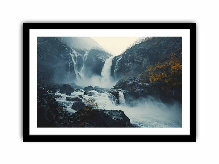 Langfoss Waterfall  Art Print