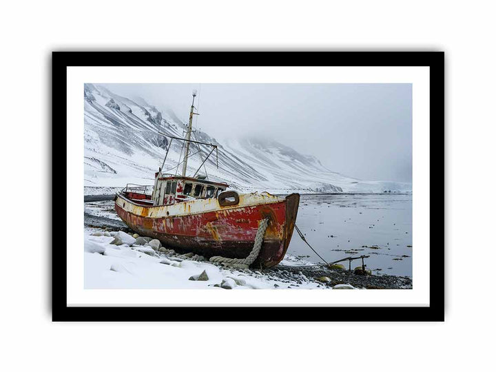 Winter Fishing  Art Print