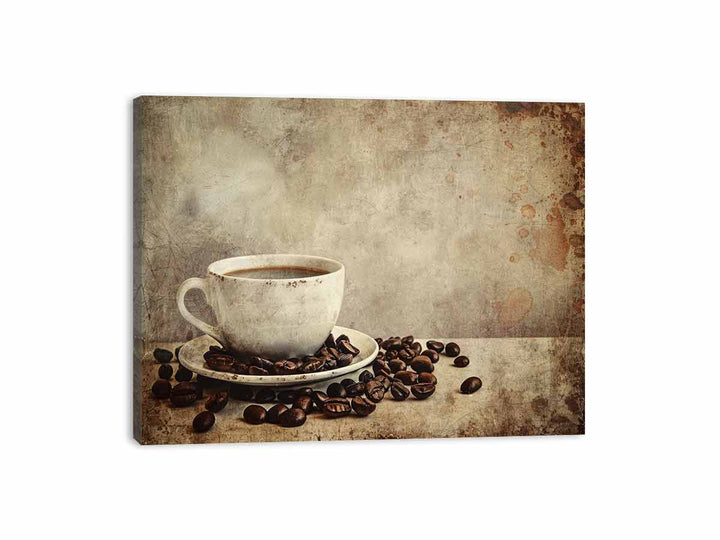 Vintage Coffee Poster Canvas Print