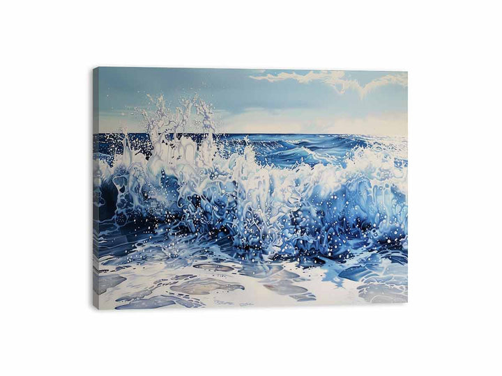 Splashing Waves Canvas Print