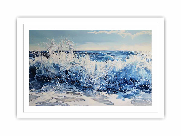 Splashing Waves Streched canvas