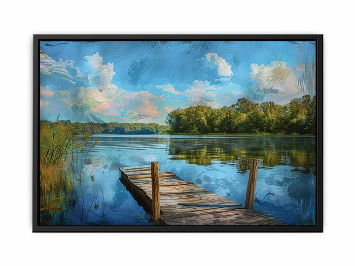 River Dock  Painting