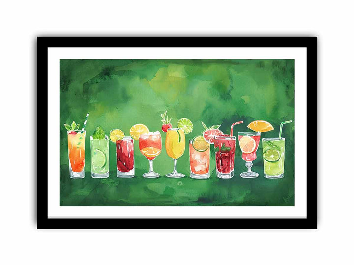 Summar Cocktails  Art Print