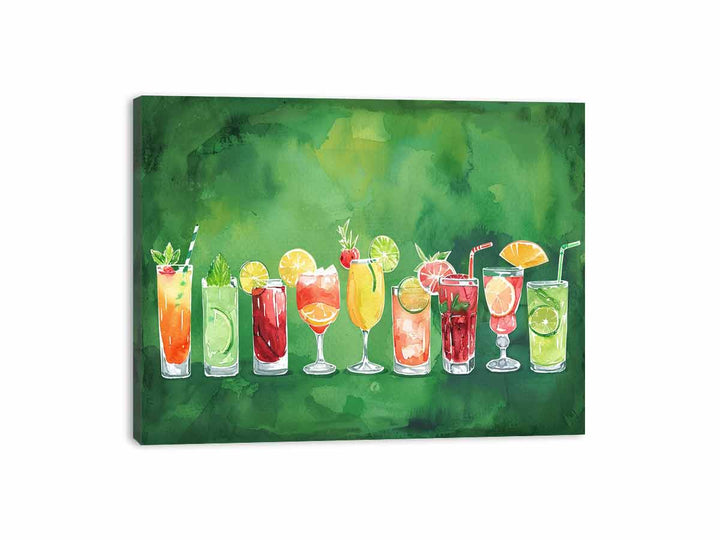 Summar Cocktails Canvas Print