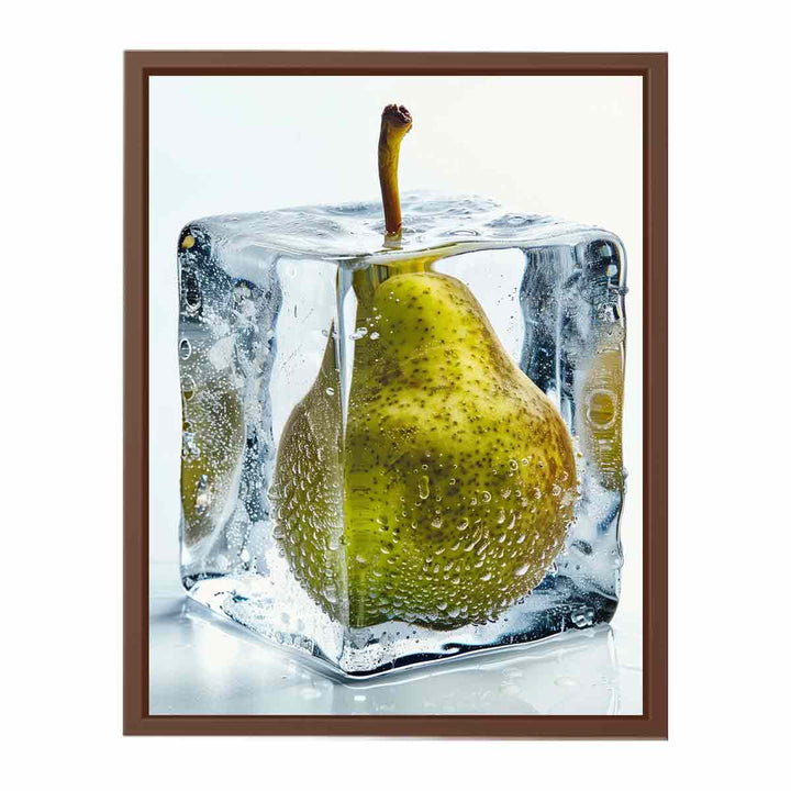 Pear  in Ice  Poster