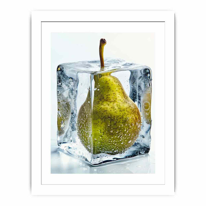 Pear  in Ice Streched canvas
