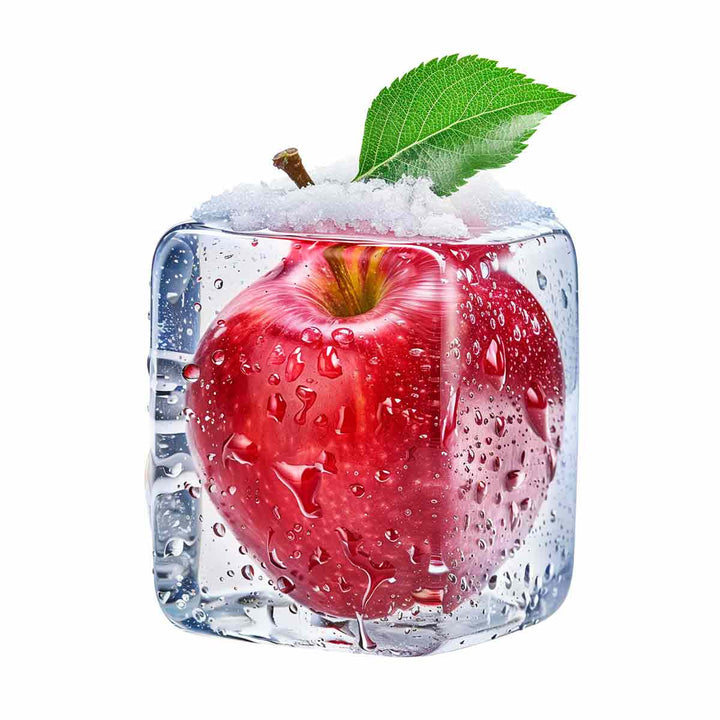 Red Apple in Ice