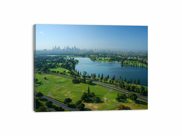 Albert Park Cityscape Canvas Print