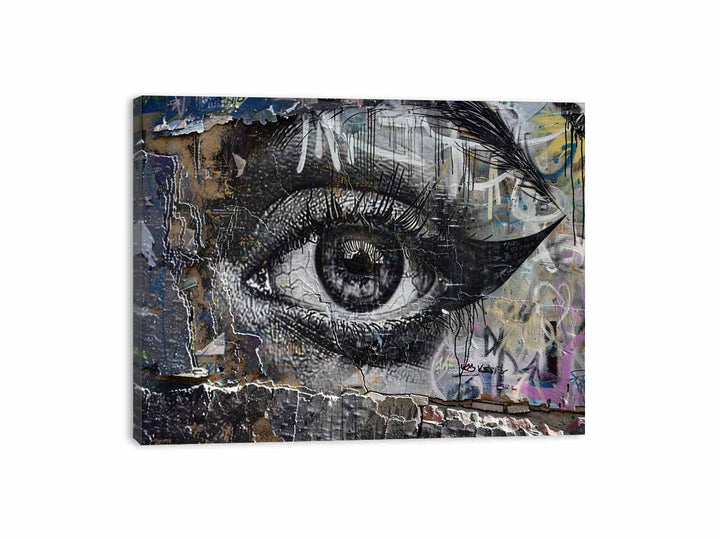 Eye Graffiti Canvas Print