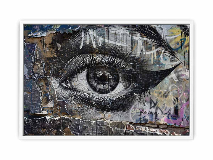 Eye Graffiti Framed Print