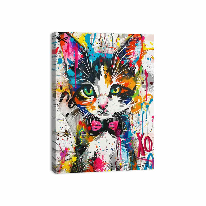 XOXO Cat Canvas Print