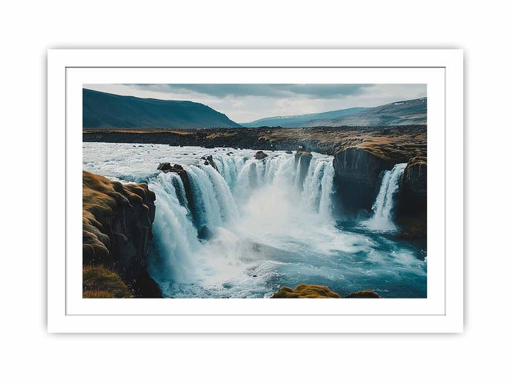 Godafoss Waterfall Streched canvas