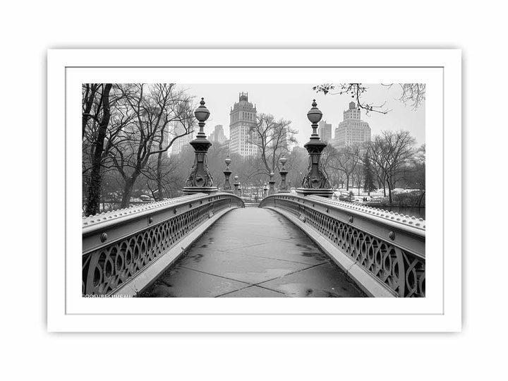 Bow Bridge Central Park Streched canvas