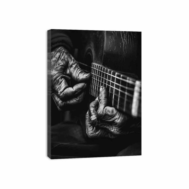 Playing Guitar Canvas Print