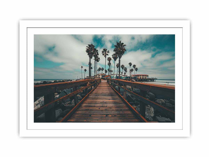 California Palm Trees Streched canvas