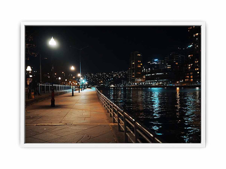 Sydney in Night Framed Print