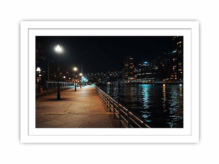 Sydney in Night Streched canvas