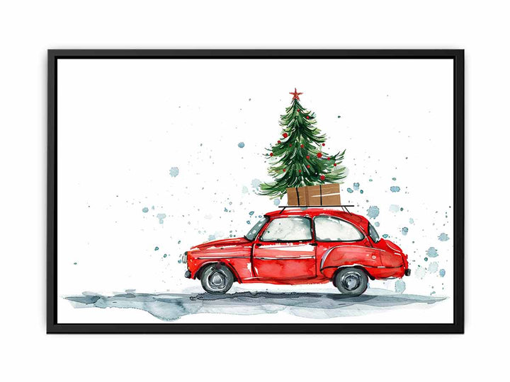 Christmas Car  Painting