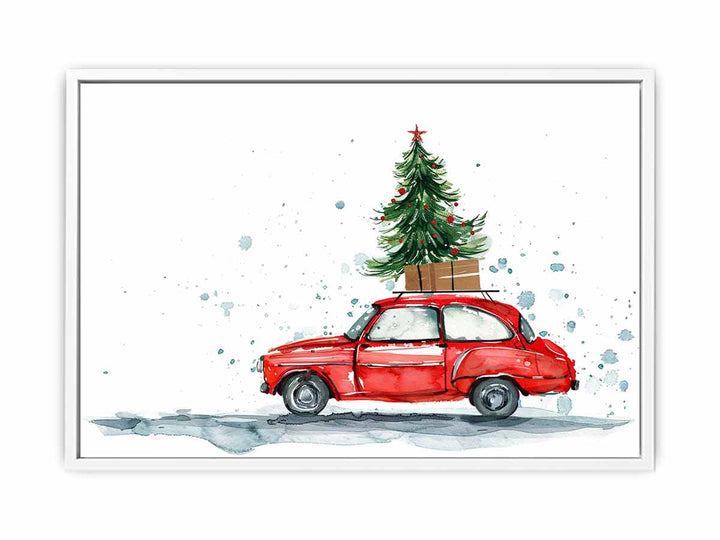 Christmas Car Framed Print