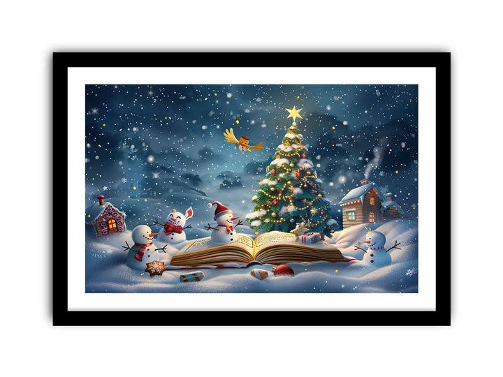 Christmas Tree Landscape  Art Print