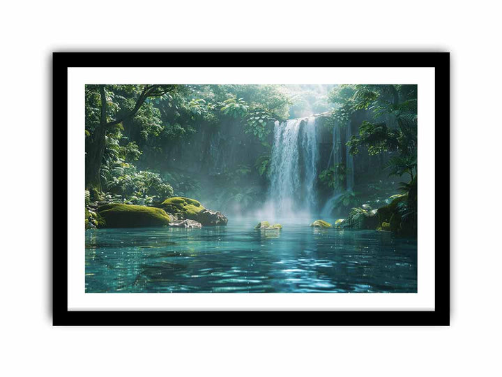 Misty Rainforest  Art Print