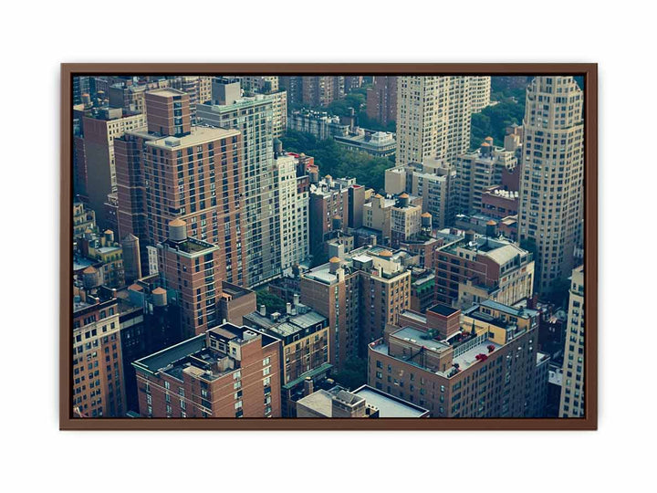 Manhattan Rooftops  Poster