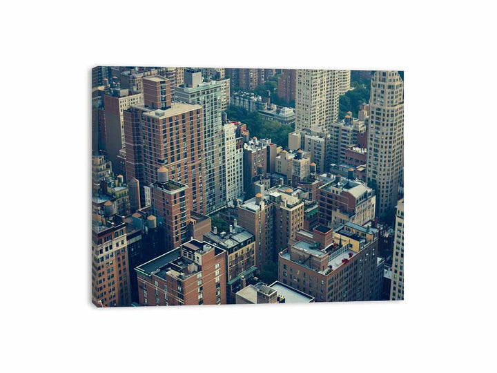Manhattan Rooftops Canvas Print
