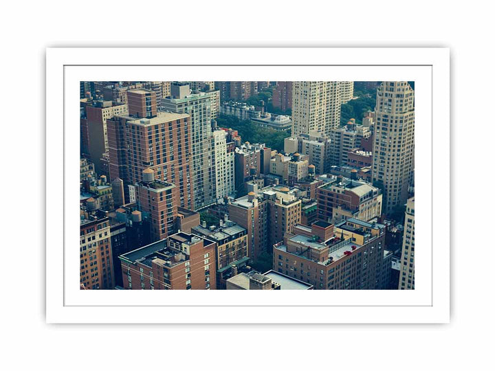 Manhattan Rooftops Streched canvas