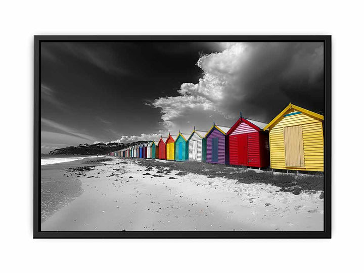 Brighton Beach Bathing Huts  Painting