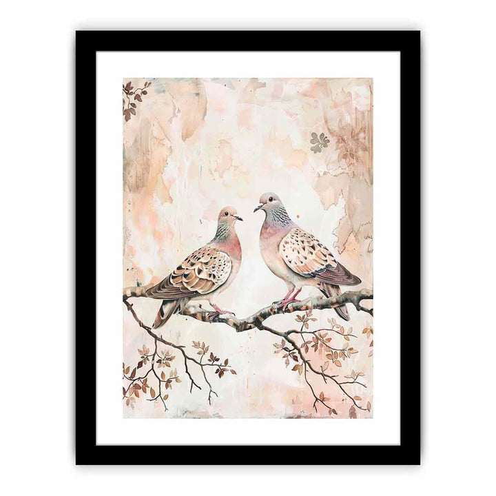 Turtle Doves  Art Print