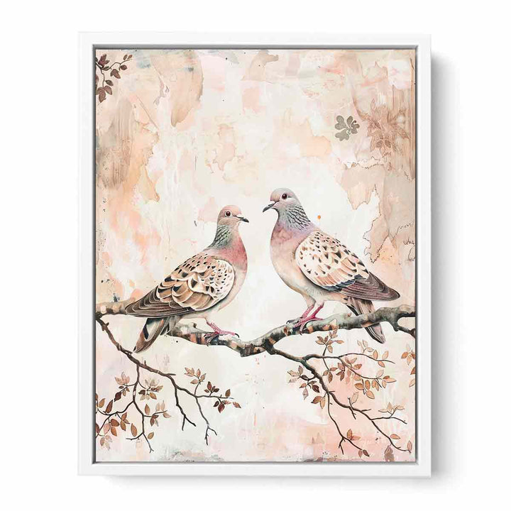 Turtle Doves Framed Print