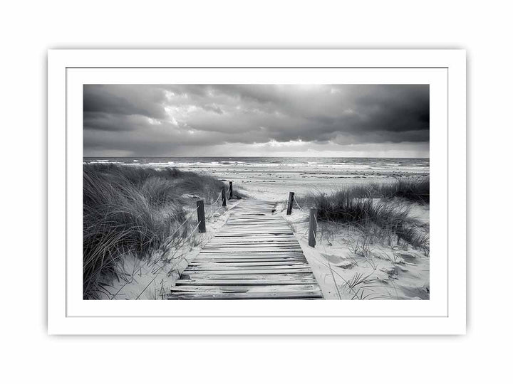 Beach Path Streched canvas