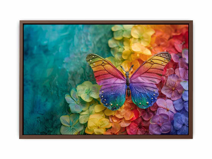 Rainbow Butterfly  Poster