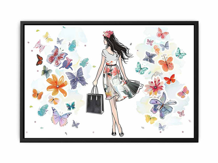 Butterfly Girl  Painting
